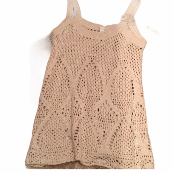 Tops - NWT Lauren Conrad crochet sweater tank top xs